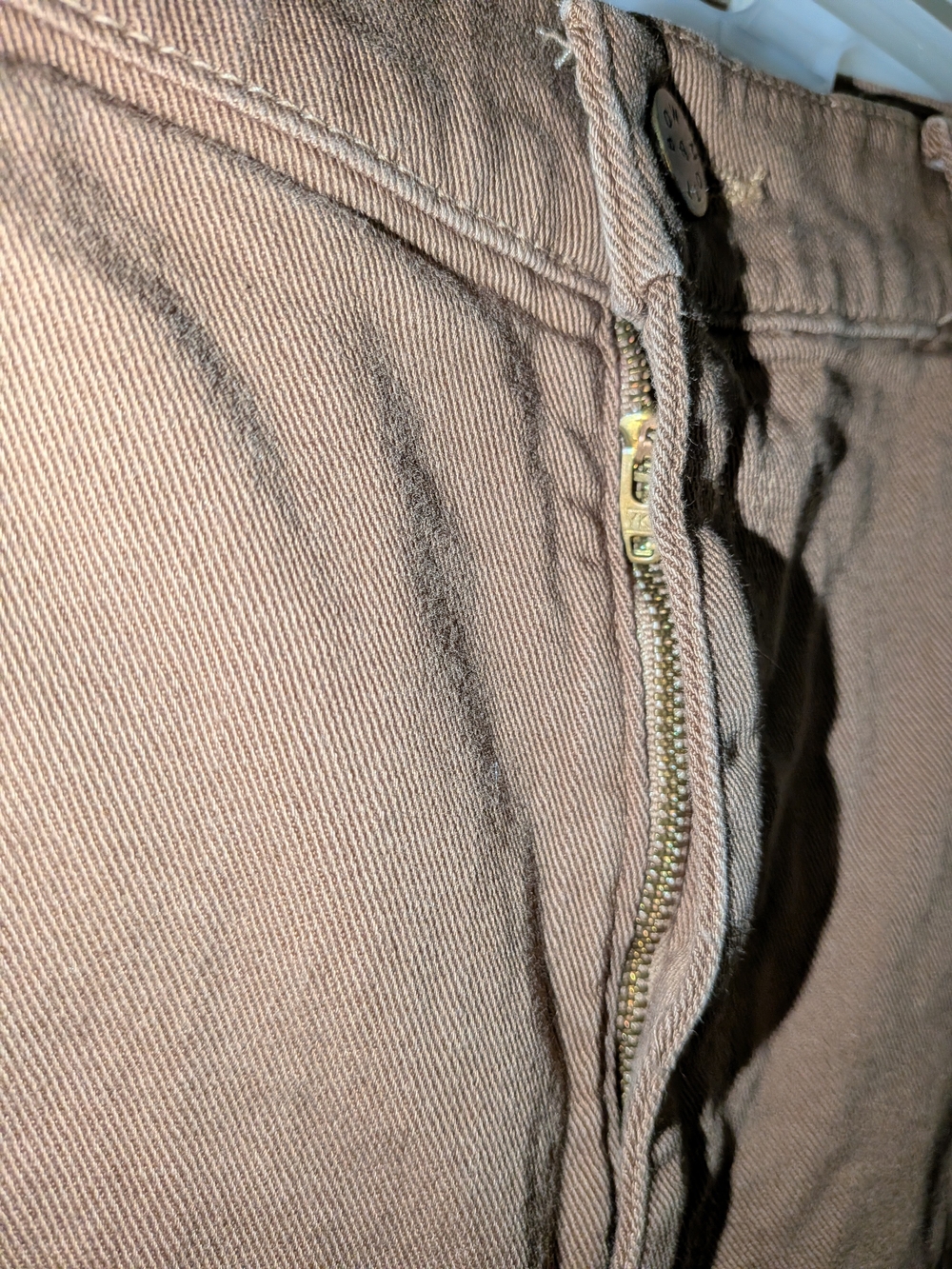 Straight Leg Women's Jeans in Brown - Picture 2 of 11